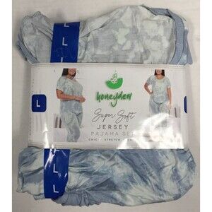 Honeydew Women's 2-Piece Pajama Jogger Lounge Set Vitamin Sea Tie-Dye L 12/14